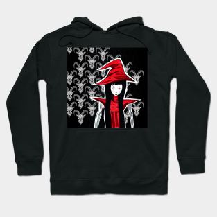 the goat and the witch business Hoodie